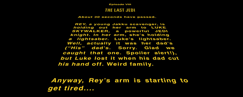 Illustration for article titled What the Hell Is the Opening Crawl for The Last Jedi Going to Be?